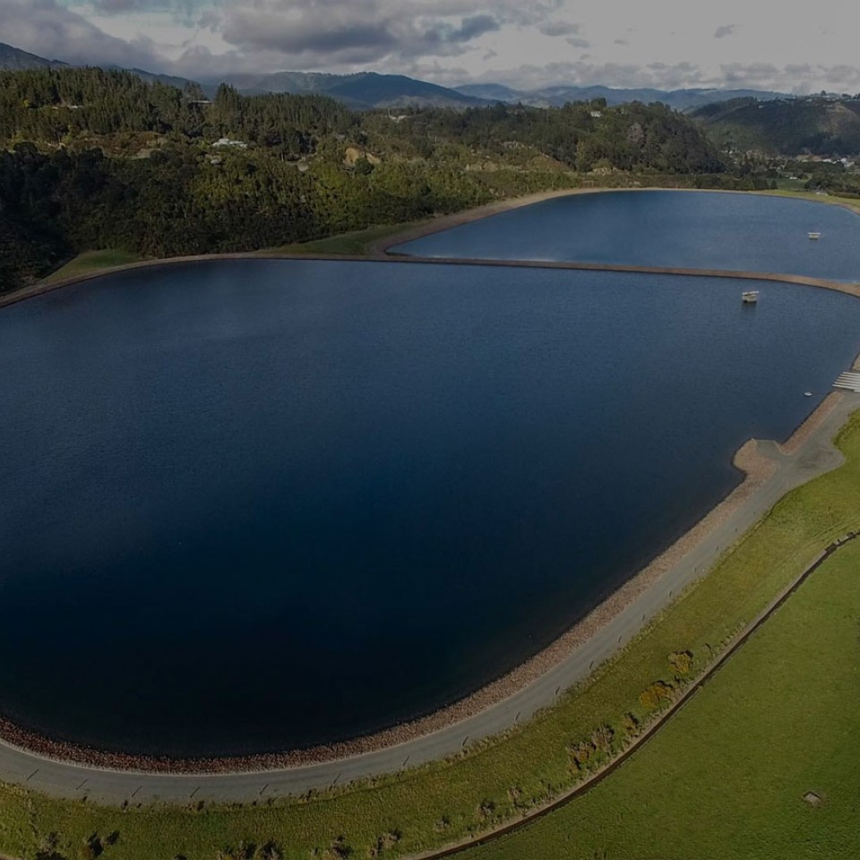Raw Water Reservoirs From Drone