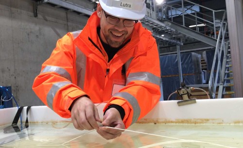 Close Up of Process Engineer Fixing Membrane Filters