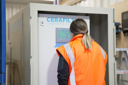 Water Process Engineer Onsite With Ceramic Membrane Pilot Plant