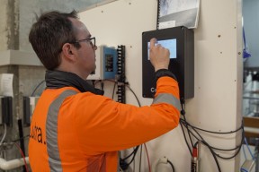 Water Process Engineer Using Compass at a WTP