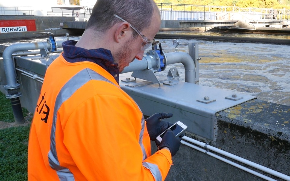 Process Engineer On A Wastewater Treatment Plant Doing Calculations