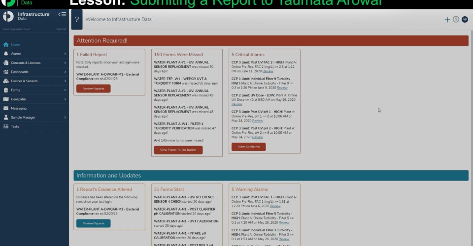 Submiting a Report to Taumata Arowai with ID Thumbnail